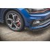 Накладки сплиттеры боковые на передний бампер на Volkswagen Polo VI GTI